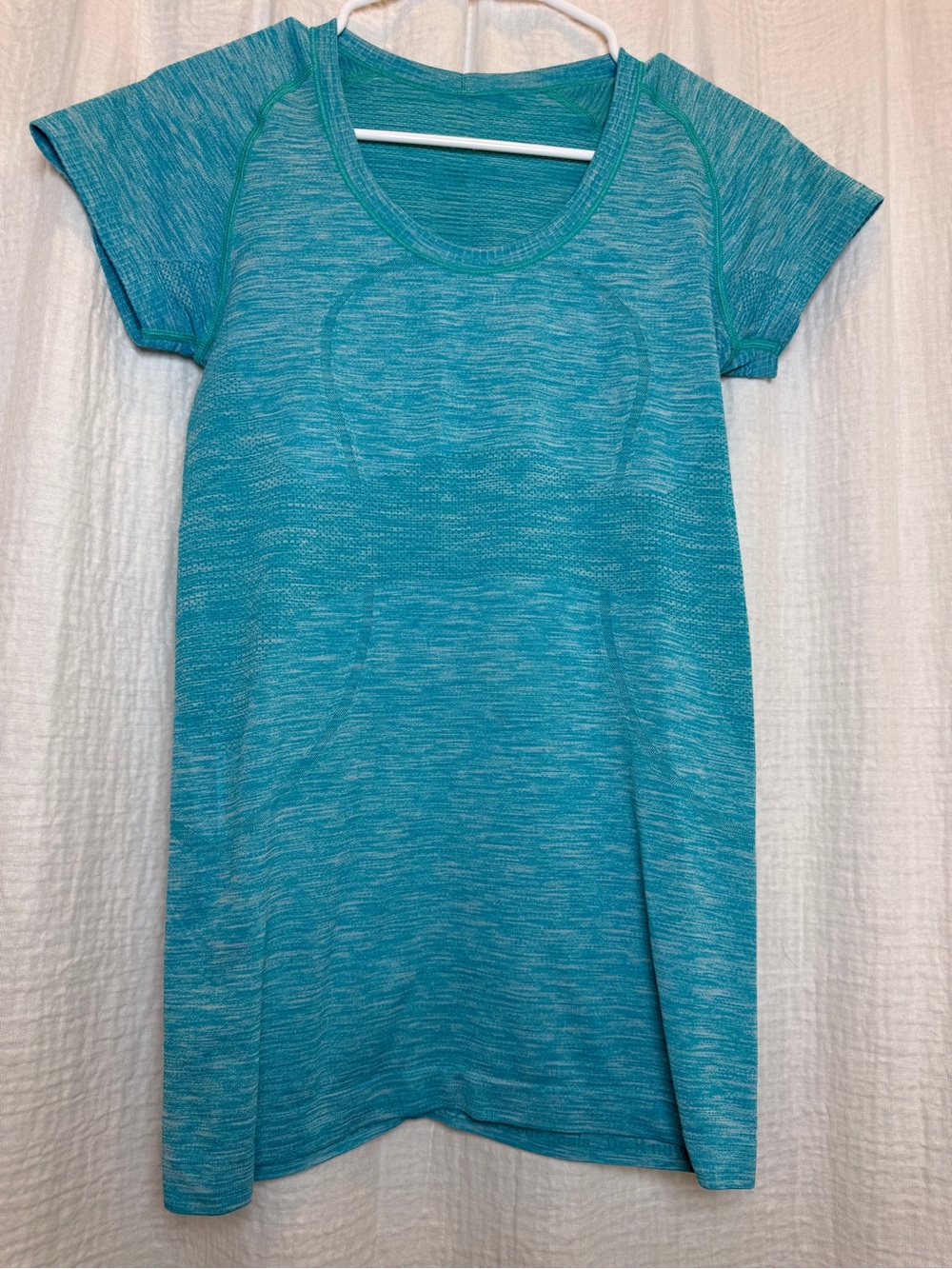 Lululemon Swiftly Tech Short Sleeve 2.0 Hip Length - Heathered Teal / Turquoise